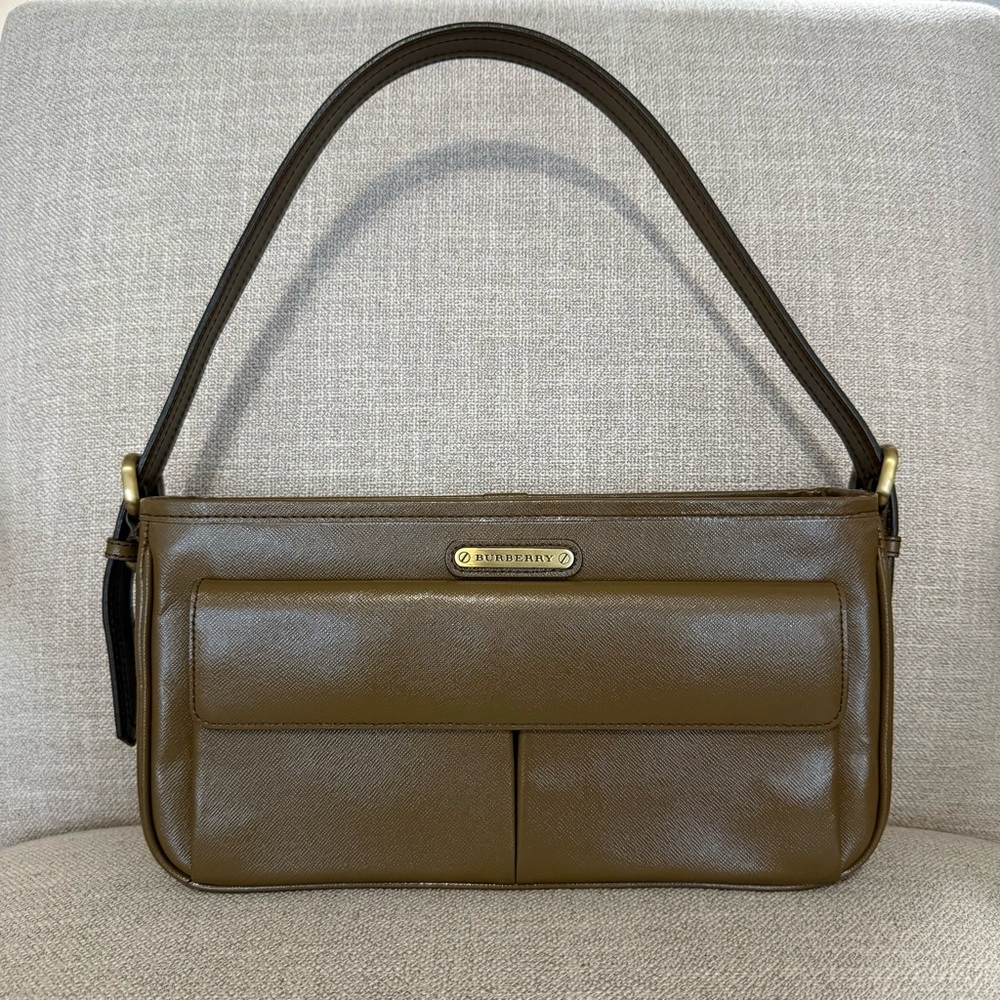 Vintage BURBERRY Leather Shoulder Bag